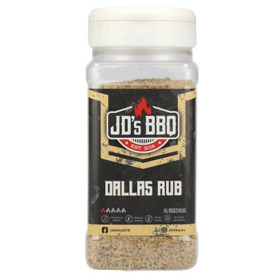 88503058 Dallas Rub, JD´s BBQ koreninová zmes na spôsob Dallas 300 g praktická korenička 